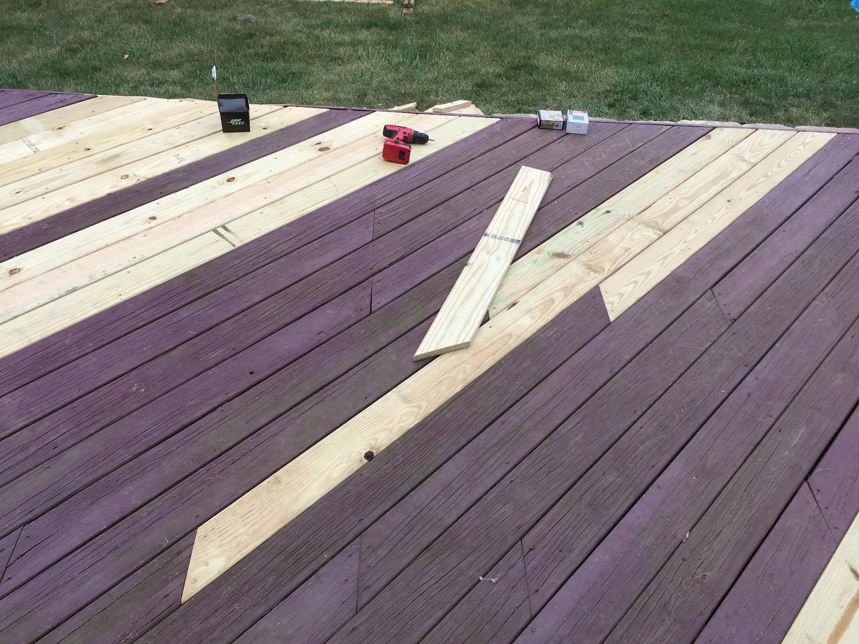 Deck repair close-up in Reynoldsburg